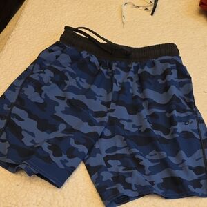Old Navy Blue and Black Camo Athletic Shorts